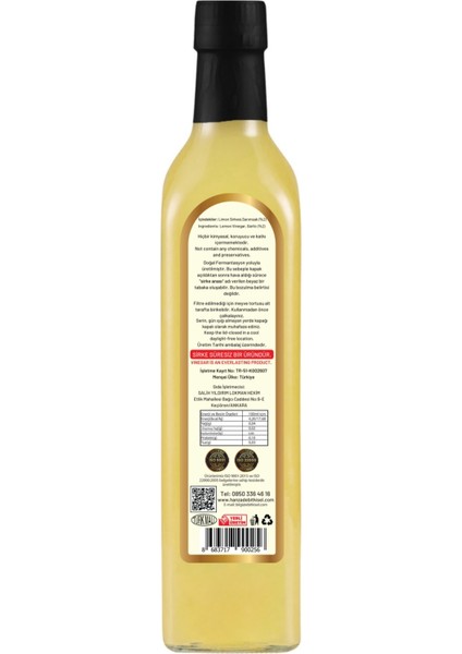 Sarımsaklı Limon Sirkesi 500 ml Doğal Fermantasyon İçilebilir Katkısız Cam Şişe fırsatları
