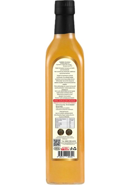 Sandaloz Sakızlı Elma Sirkesi 500 ml x 6 Adet Doğal Fermantasyon İçilebilir Katkısız Cam Şişe fırsatları