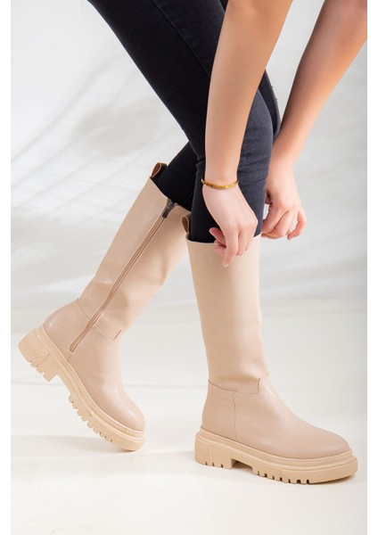 Leroy Kadın Çizme Nude Cilt fiyatları