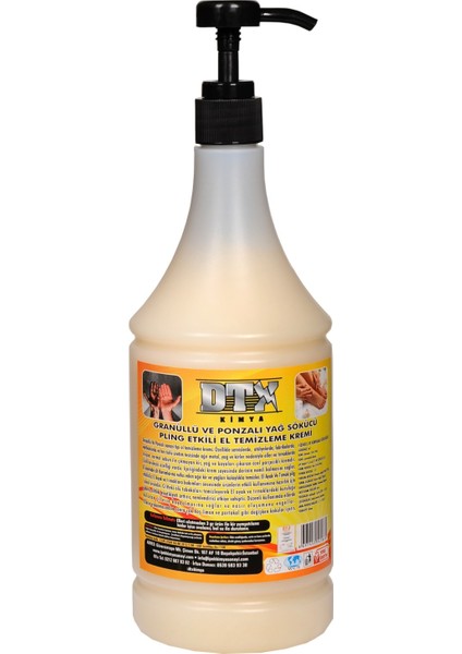 Sanayi Tipi Ponza'lı Talaşlı El Temizleme Kremi Sabunu 1 Kg