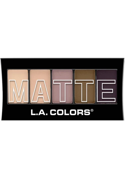 L.a Colors Matte 5 Color Far Paleti-Natural Lınen 81555744717