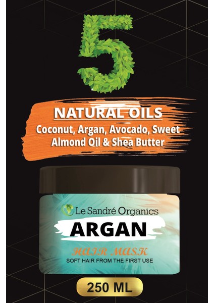 Argan Saç Maskesi Saç Kremi 250 ml