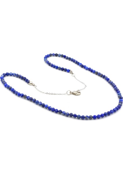 Faset Kesim Doğal Lapis Lazuli Kolye modelleri