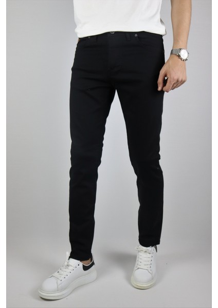 Erkek, Slim-Fit Gabardin Pantolon