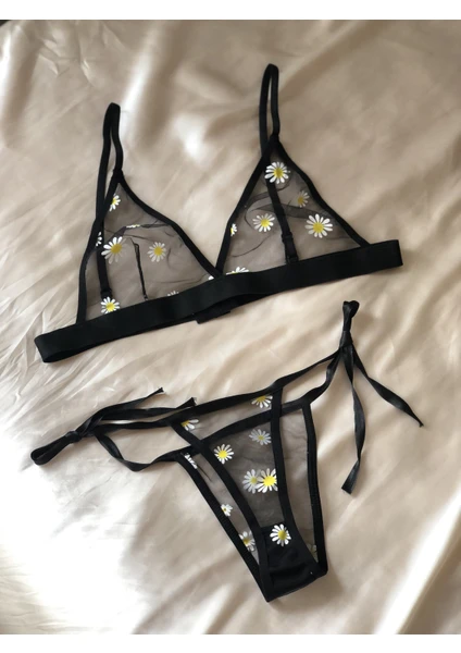 Zag Lingerie Papatya Desen Takım