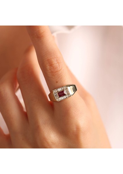 14 Ayar Altın Ruby Yüzük Square