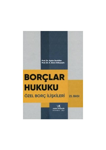 borçlar Hukuku Özel Borç Ilişkileri