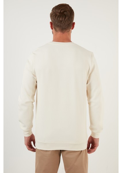 Regular Fit Bisiklet Yaka Pamuklu Sweat Erkek Sweat 5905337 indirimleri