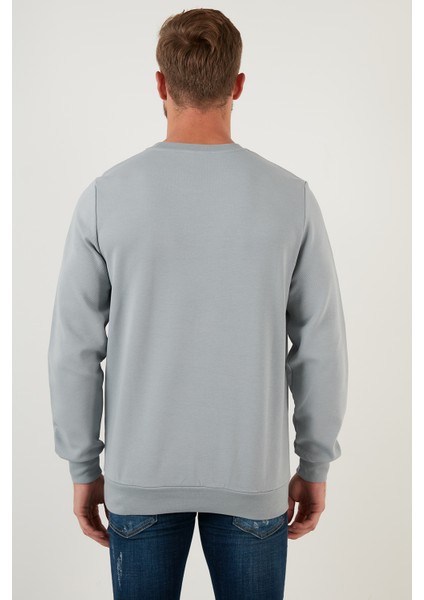 Regular Fit Bisiklet Yaka Pamuklu Sweat Erkek Sweat 5905337