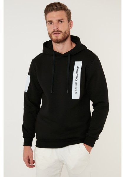 Regular Fit Kapüşonlu Pamuklu İçi Tüylü Yumuşak Şardonlu Sweat Erkek SWEAT 5905324