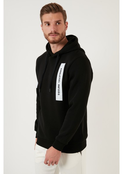 Regular Fit Kapüşonlu Pamuklu İçi Tüylü Yumuşak Şardonlu Sweat Erkek SWEAT 5905324