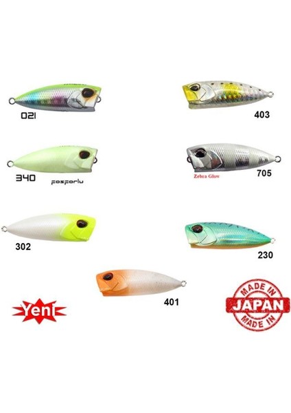 Usamı Snoopy 40F Popper 3.1 gr modelleri