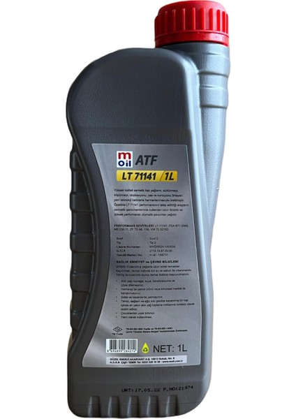 Atf Lt 71141 Otomatik Şanzıman Yağı 1 Lt (Üretim Yılı: 2022)