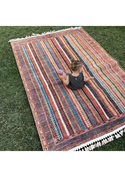 Şal 10630 Fırsat Etnik Desenli Modern Kilim