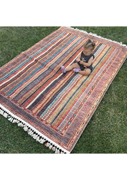 Şal 10630 Fırsat Etnik Desenli Modern Kilim