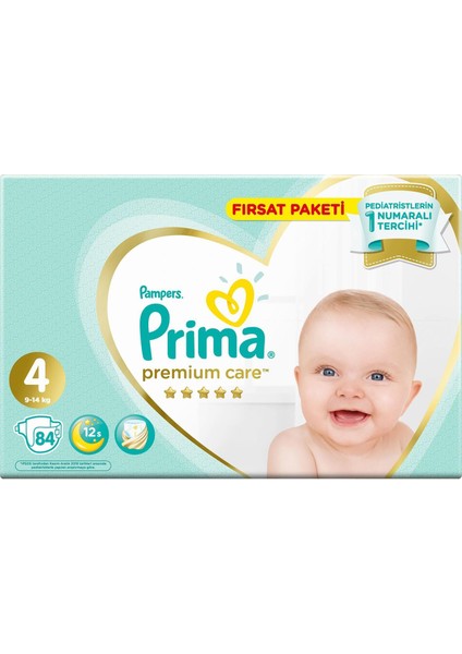 Prima Premium Care Bebek Bezi Fırsat Paketi 4 Beden 84 Adet fiyatları