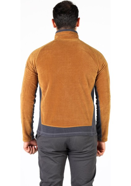 Erkek Polar Bordo Hırka Mont Tam Fermuar Gizli Cep Sweatshirt Slim Feet fırsatları