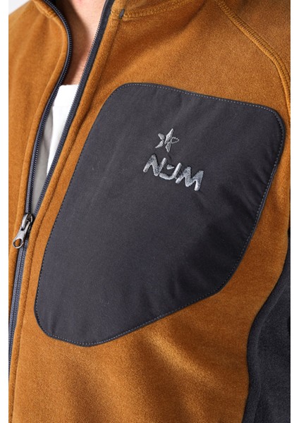 Erkek Polar Bordo Hırka Mont Tam Fermuar Gizli Cep Sweatshirt Slim Feet indirimleri