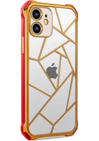 iPhone 12 Kılıf Lazer Prizma Kamera Korumalı Kapak