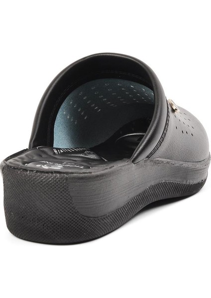 Siyah Kadın Önü Kapalı Sabo Terlik fırsatları