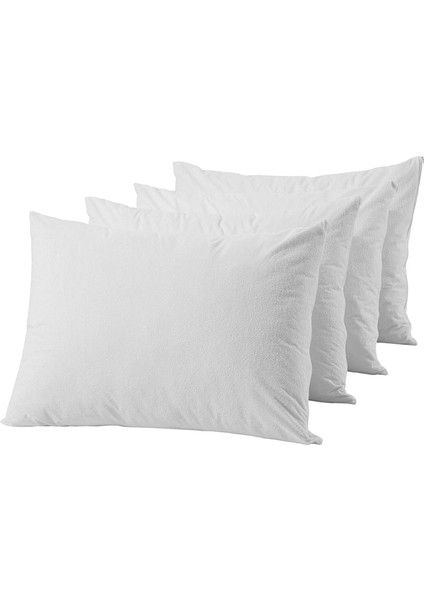 Eco Pro Sıvı Geçirmez Micro Fiber Yastık Alezi Koruyucu 50X70 Aile Seti- Pillow Protector Cover 4'lü