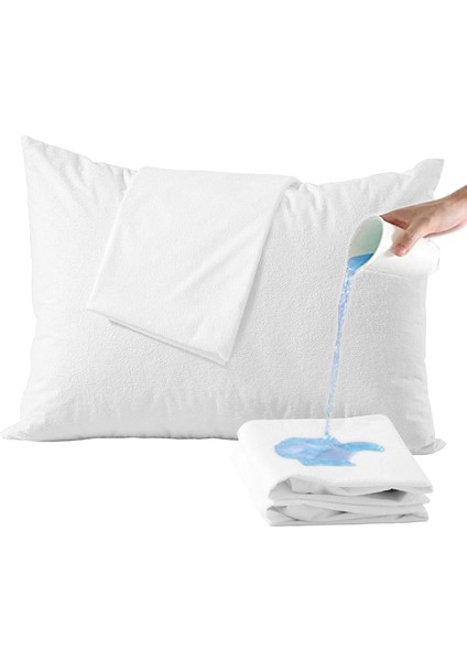 Eco Pro Sıvı Geçirmez Micro Fiber Yastık Alezi Koruyucu 50X70 Aile Seti- Pillow Protector Cover 4'lü