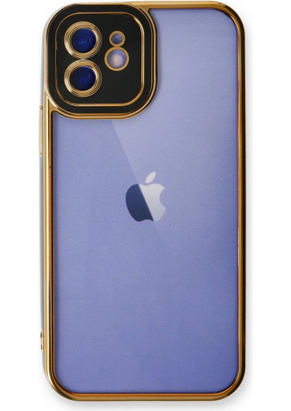 iPhone 12 Kılıf Lazer Lens Kamera Çerçeveli Kapak