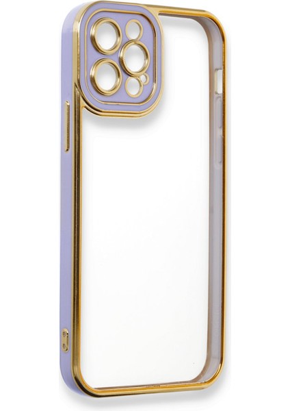 iPhone 12 Pro Max Kılıf Lazer Lens Kamera Çerçeveli Kapak