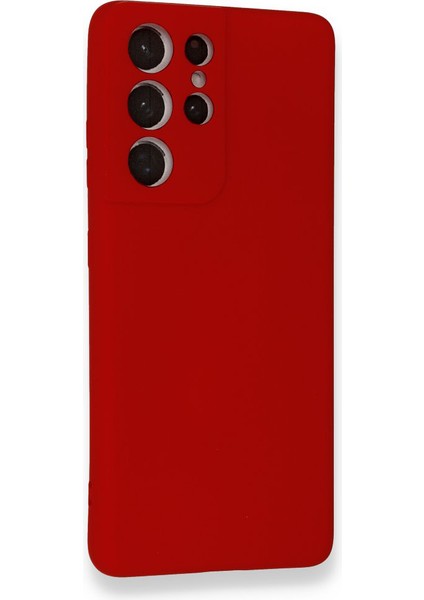 Samsung Galaxy S21 Ultra Kılıf Kamera Korumalı Lansman Silikon Kapak