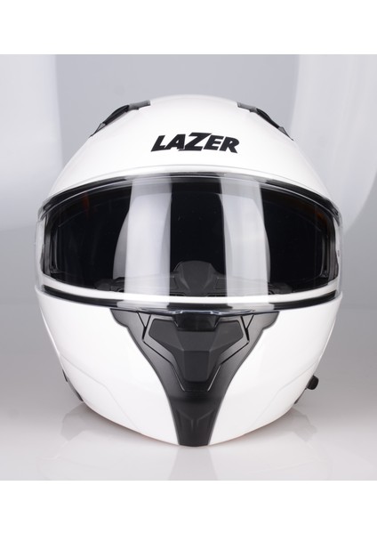 Golden Çene Açılır Kask Parlak Beyaz