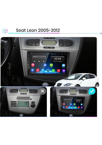 Seat Leon 2006-2012 Android Multimedya 9 Inc Hd IPS Ekran 2GB/32GB Kamera Hediyeli