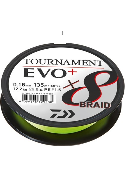 Tournament 8b Evo+ Chartreuse 135M Ip Misina
