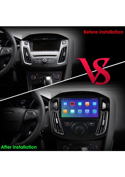 Ford Focus 3-4 Multimedya 9 Inc Hd IPS Ekran 2GB/32GB Android 12 Sürüm Park Kamerası Hediyeli modelleri