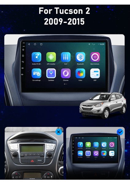Hyundai İX35 Android Multimedya 9 Inc Hd IPS Ekran 2GB/32GB Kamera Hediyeli fiyatları