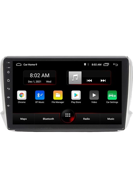 Peugeot 208-2008 Android Multimedya 10 Inc Hd IPS Ekran 2GB/32GB Kamera Hediyeli