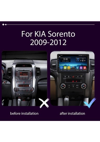 Kia Soranto 2009-2012 Android Multimedya 10 Inc Hd IPS Ekran 2GB/32GB Kamera Hediyeli