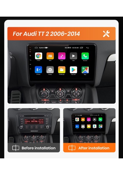 Audi Tt Multimedya 9 Inc Hd IPS Ekran 2/16 GB Kamera Hediyeli fiyatları