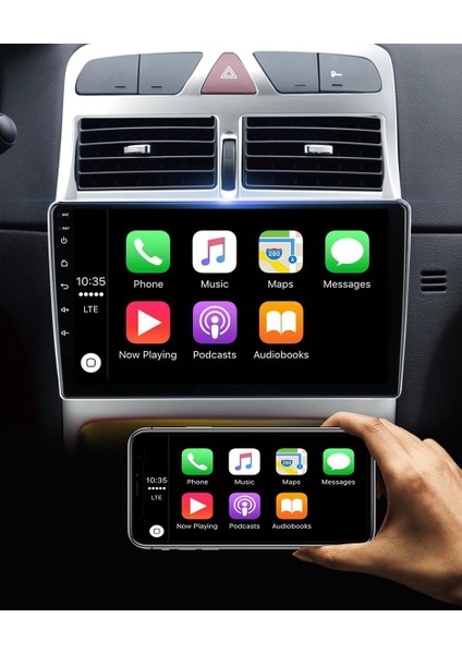 Peugeot 307 Multimedya 9 Inc Hd IPS Ekran 2GB/32GB Android 12 Sürüm Park Kamerası Hediyeli