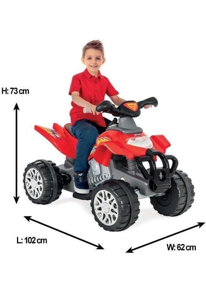 Pilsan Rocket Akülü Atv 12 Volt 05-229 Kırmızı