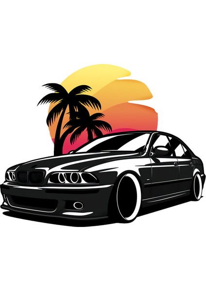 E46 E90 Drift Araba Oto Sticker Yapıştırma 14CM Md5