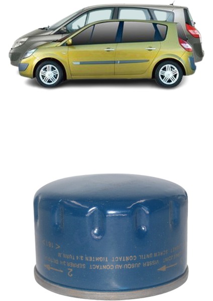 Renault Scenic ve GrandScenic 1.5 Dci 85 Beygir Filtre Yağ Bakım Seti 2005-2008 3Plus Karbon KİT1345 modelleri