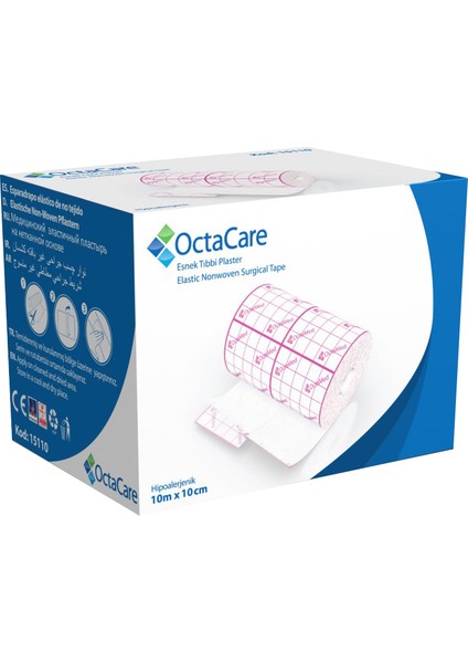 Octamed Esnek Tıbbi Flaster 5 m x 10 cm 2 Adet