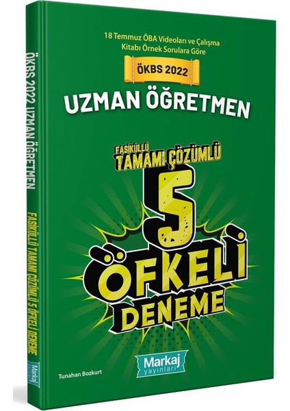 Uzman Öğretmenlik Öfkeli Tamamı Çözümlü 5 Fasikül Deneme