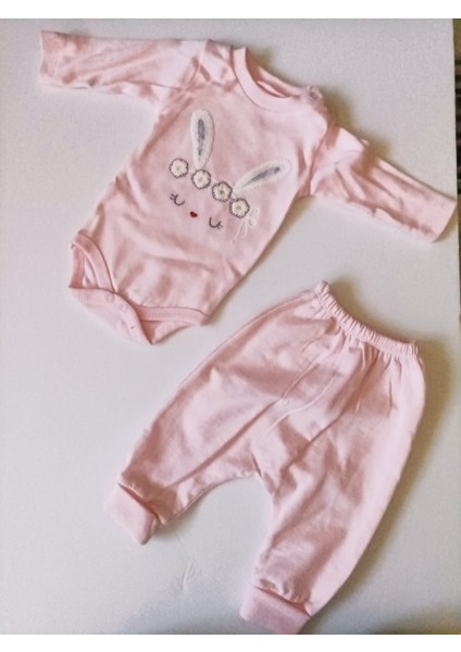 Tavşan Kulaklı Peluş Şapkalı Hırkalı Pantolonlu Çıtçıtlı Body %100 Organik Pamuklu fiyatları