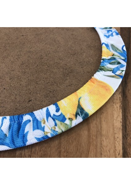 Amerikan Servis Supla Kılıfı Limon Çiçeği Desen (6 Adet) modelleri