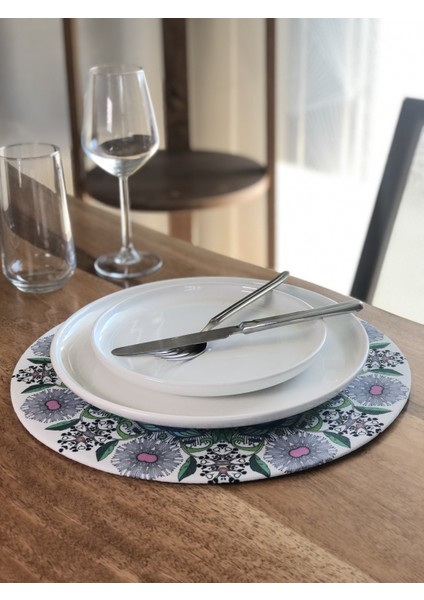 Amerikan Servis Supla Kılıfı Mandala Desen (6 Adet) fiyatları