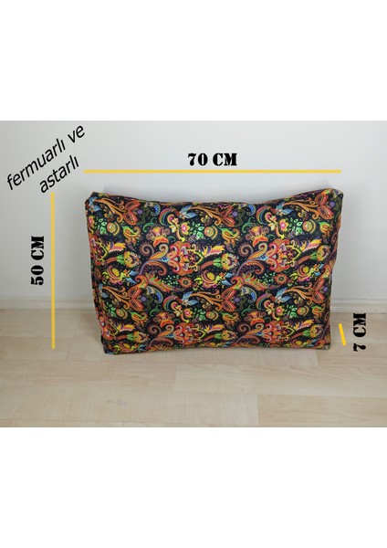 Kırlent Büyük Yastık Salon Minderi Bahçe Minderi Teras Minderi Sandalye Minderi 70 x 50 cm fiyatları