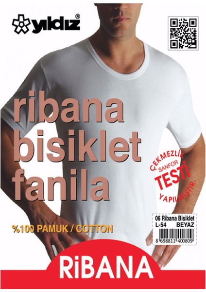 Erkek Ribana Bisiklet Yaka Fanila Atlet 06 - 6 Adet fiyatları