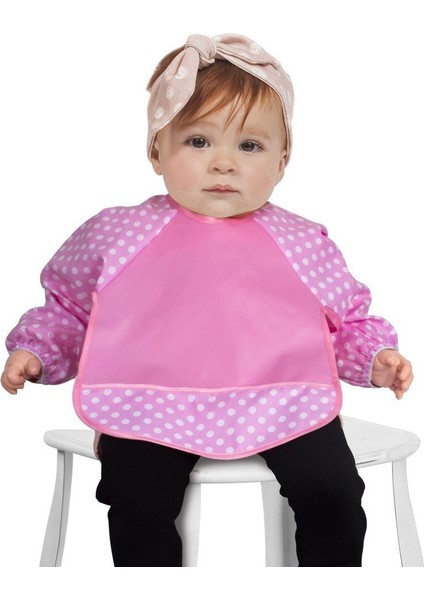 Sevi Bebe Eko Kollu Mama Önlüğü Art-54 Pembe modelleri