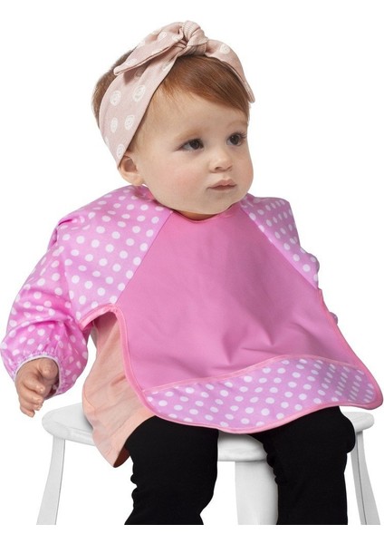 Sevi Bebe Eko Kollu Mama Önlüğü Art-54 Pembe fırsatları